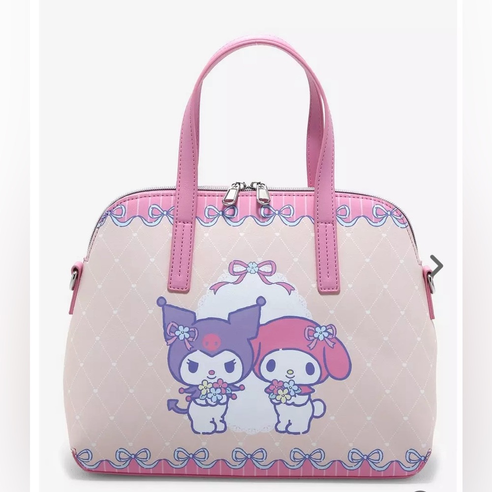 Sold! NWT* Loungefly My Melody and Kuromi large purse, licensed Sanrio